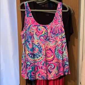 EUC Lilly Psychedelic Sunshine Kinsey Tank